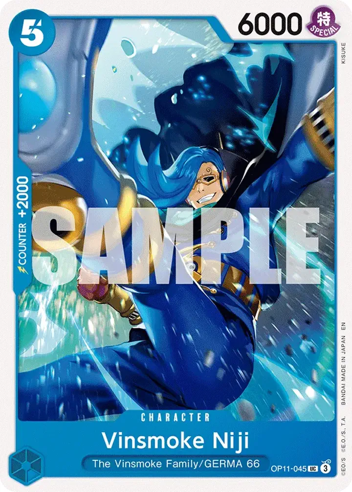 Vinsmoke Niji (OP11-045) Single: One Piece A Fist of Divine Speed Einzelkarte