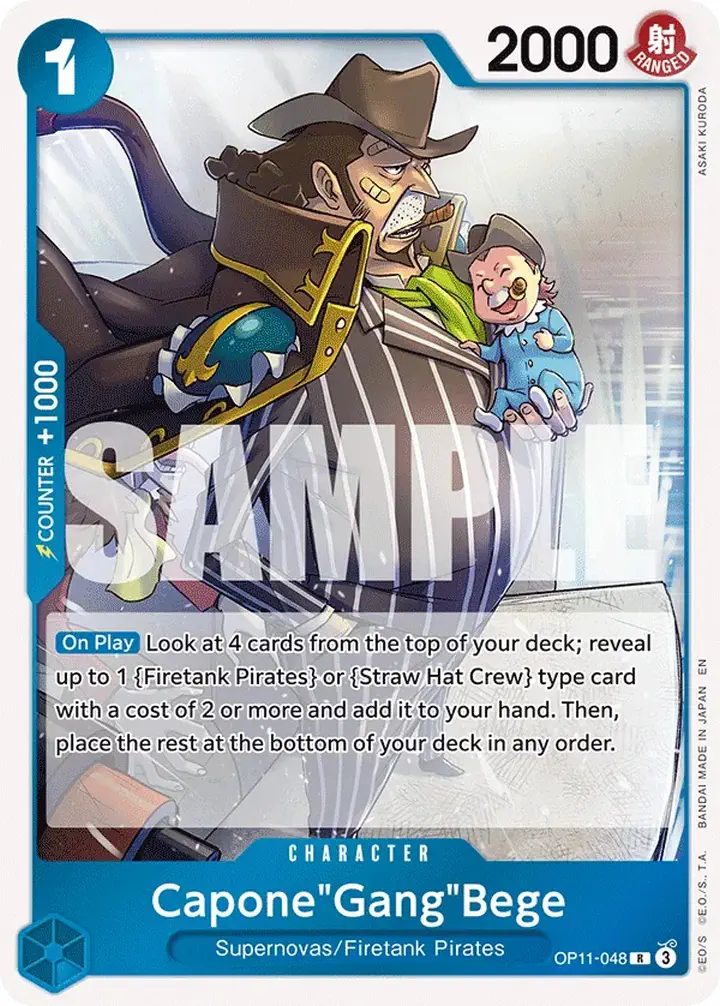 Capone"Gang"Bege (OP11-048) Single: One Piece A Fist of Divine Speed Einzelkarte