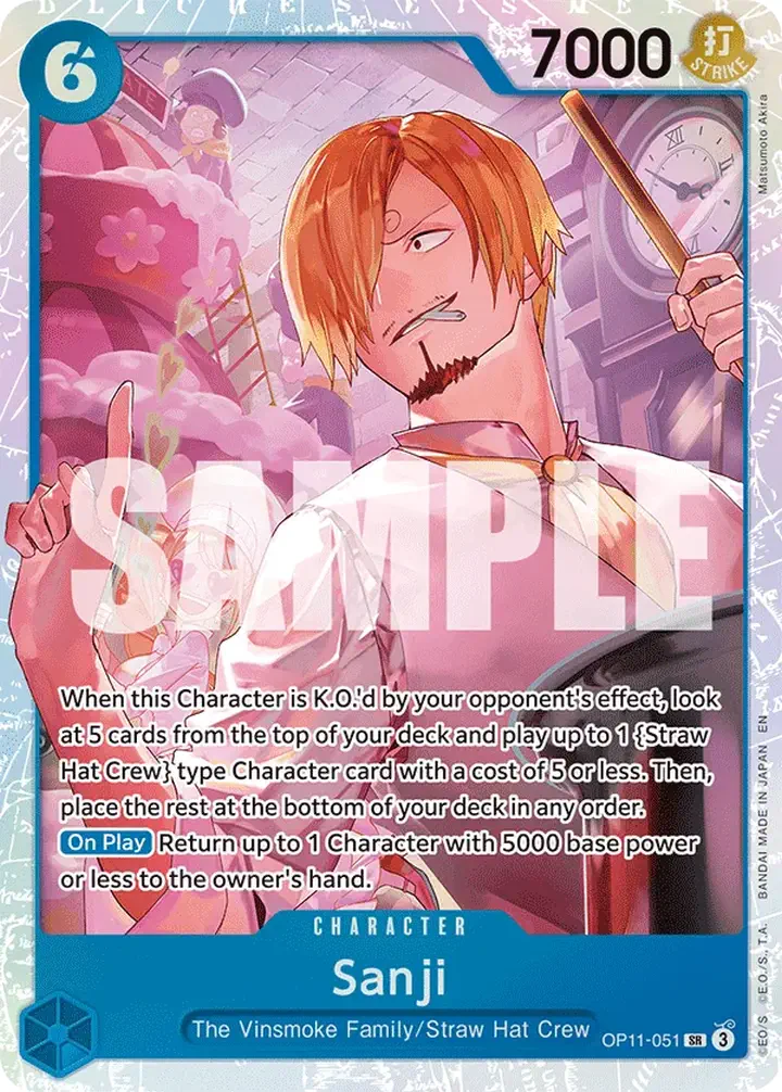 Sanji (OP11-051) (V.1) Single: One Piece A Fist of Divine Speed Einzelkarte