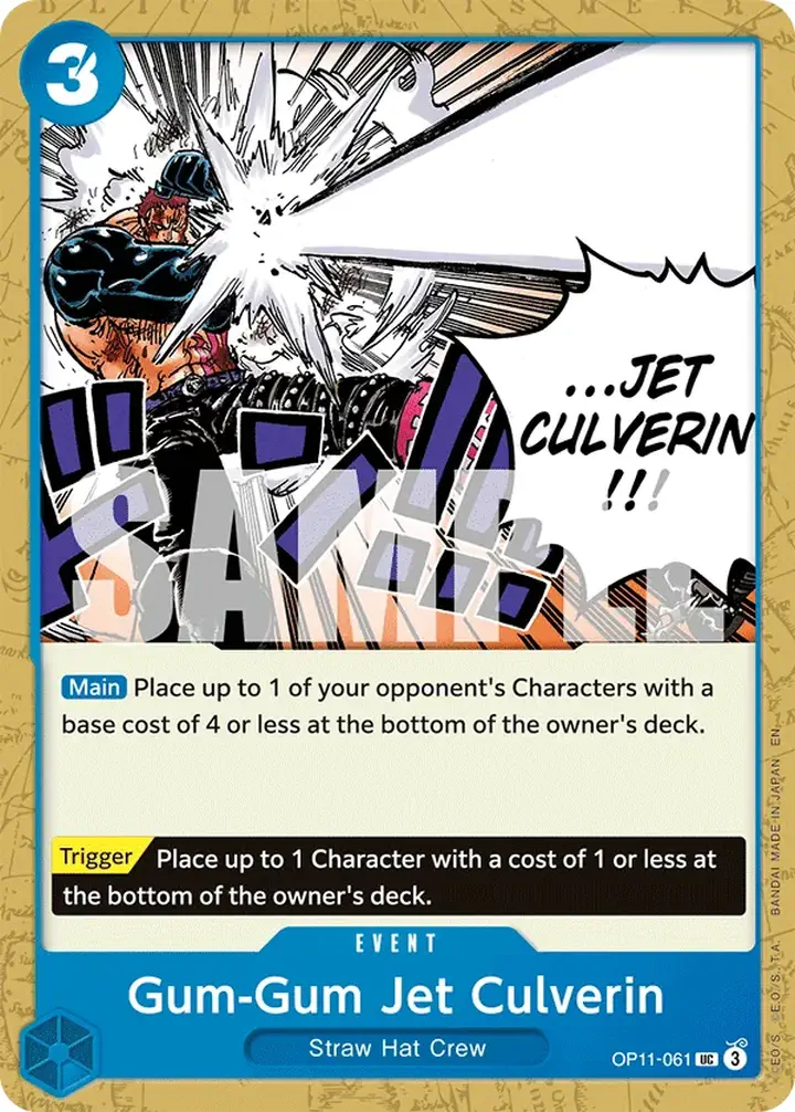 Gum-Gum Jet Culverin (OP11-061) Single: One Piece A Fist of Divine Speed Einzelkarte