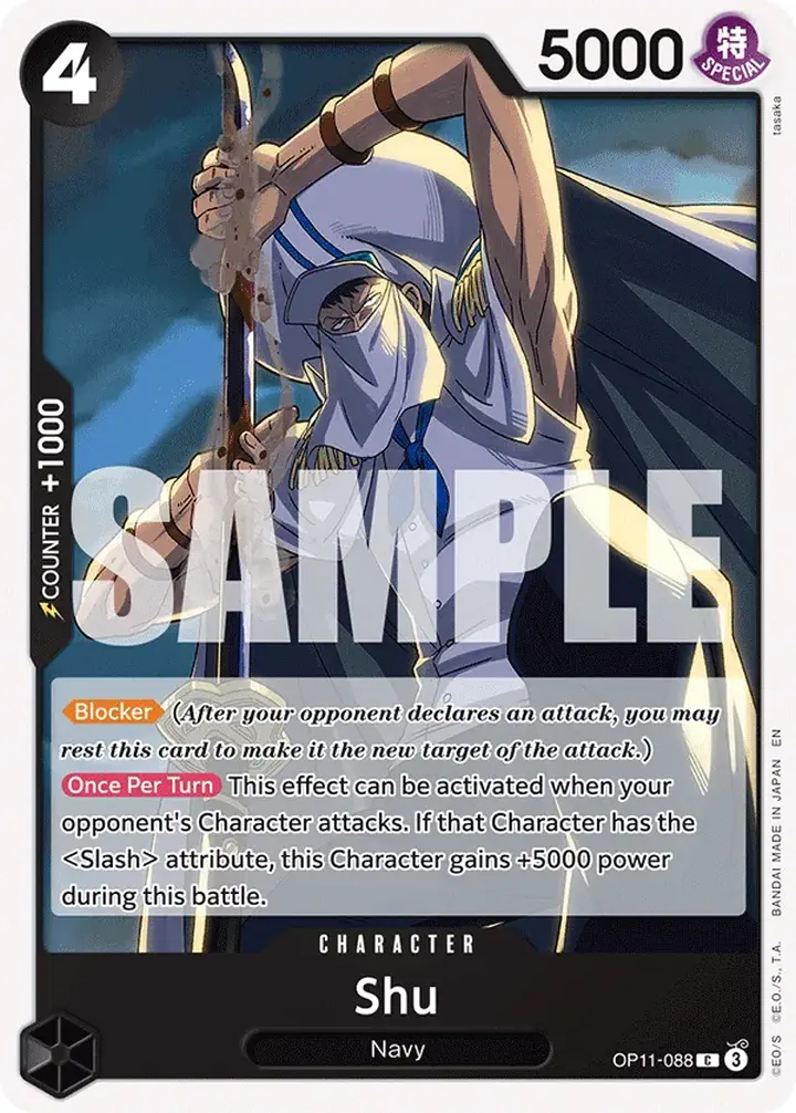 Shu (OP11-088) Single: One Piece A Fist of Divine Speed Einzelkarte