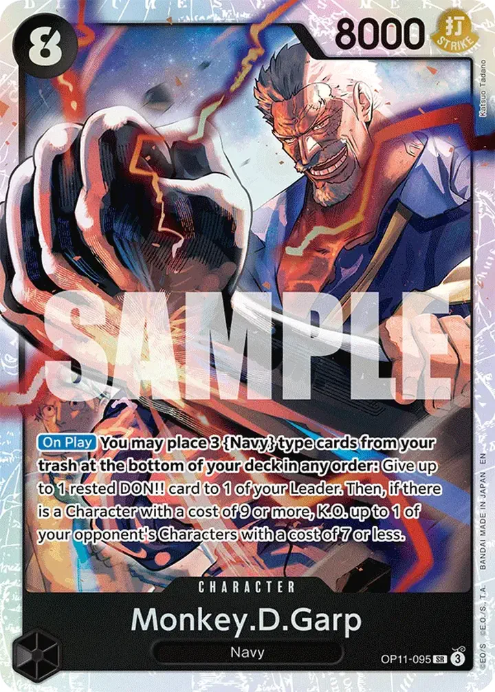 Monkey.D.Garp (OP11-095) (V.1) Single: One Piece A Fist of Divine Speed Einzelkarte