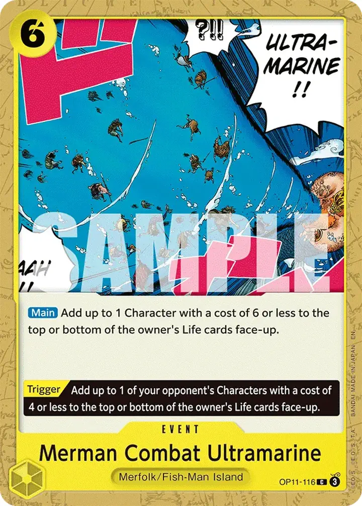 Merman Combat Ultramarine (OP11-116) Single: One Piece A Fist of Divine Speed Einzelkarte