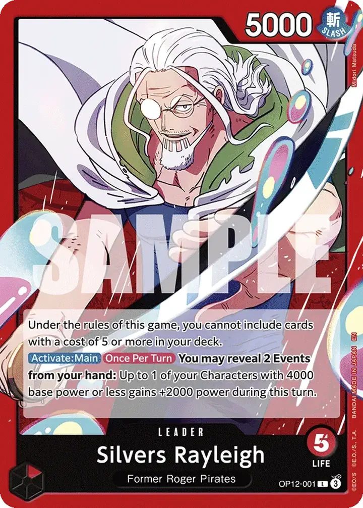 Silvers Rayleigh (OP12-001) (V.1) Single: One Piece Legacy of the Master Einzelkarte