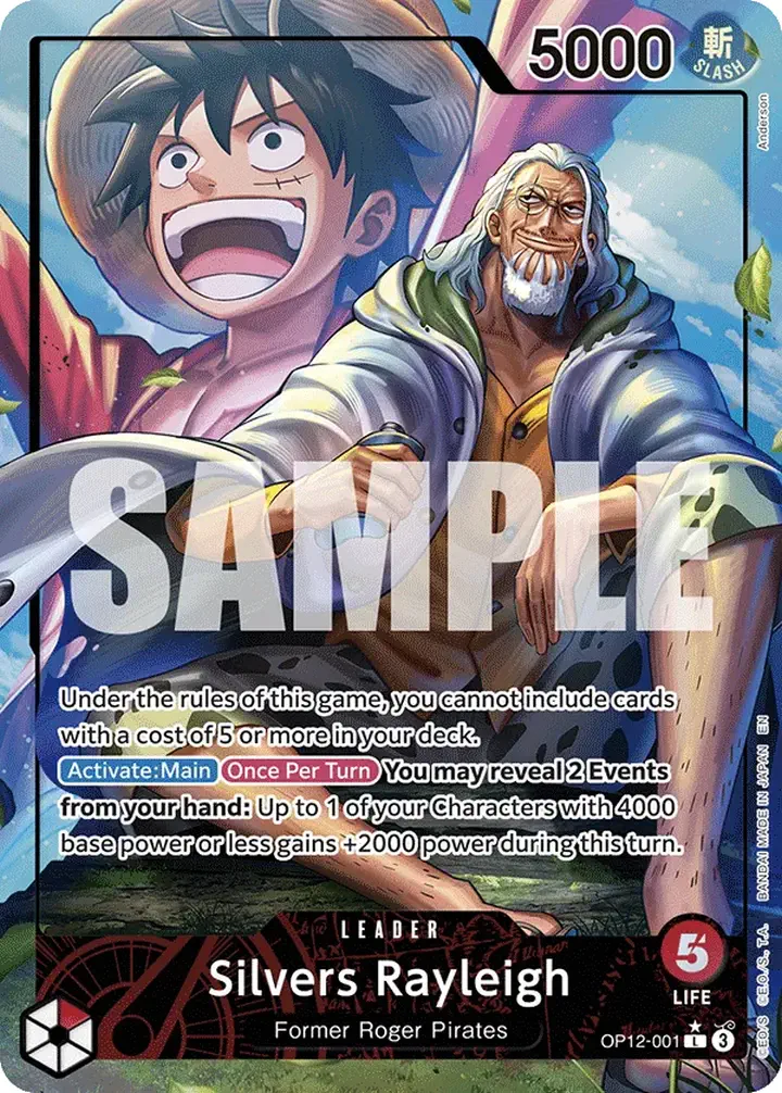 Silvers Rayleigh (OP12-001) (V.2) Single: One Piece Legacy of the Master Einzelkarte