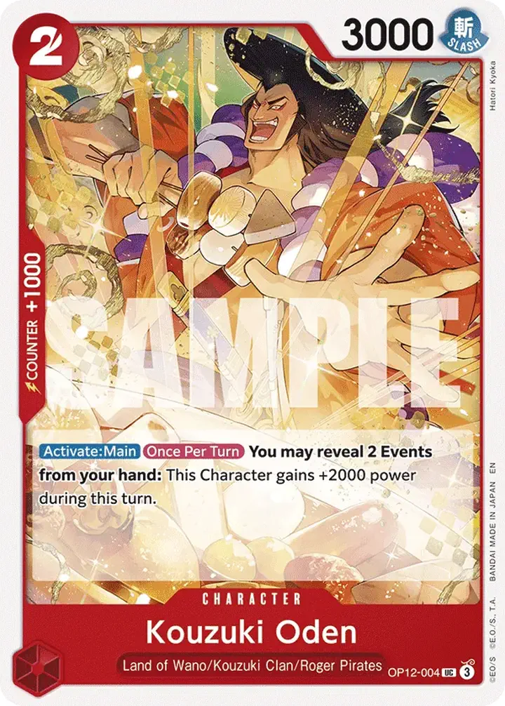 Kouzuki Oden (OP12-004) Single: One Piece Legacy of the Master Einzelkarte