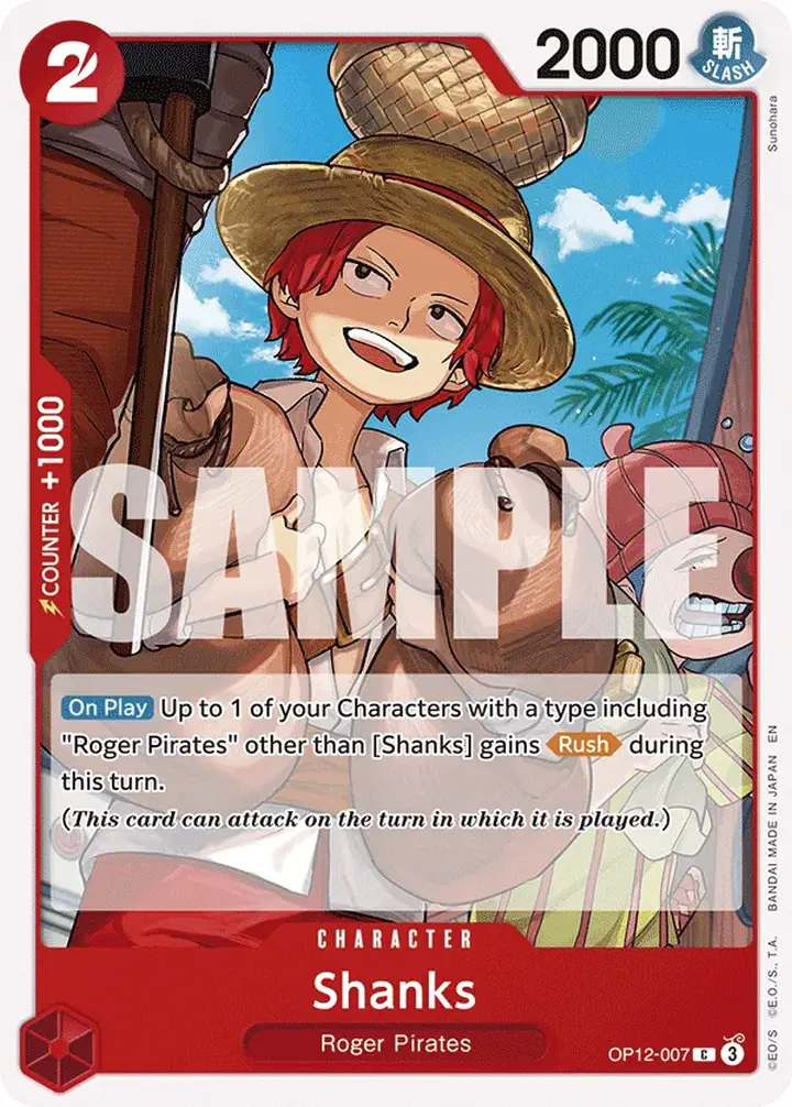 Shanks (OP12-007) Single: One Piece Legacy of the Master Einzelkarte