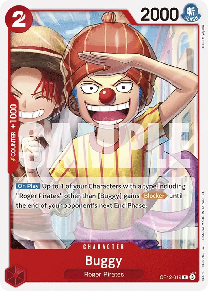 Buggy (OP12-012) Single: One Piece Legacy of the Master Einzelkarte
