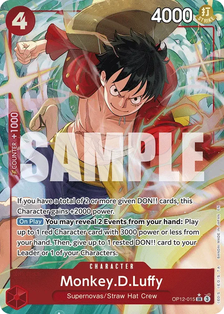 Monkey.D.Luffy (OP12-015) (V.2) Single: One Piece Legacy of the Master Einzelkarte