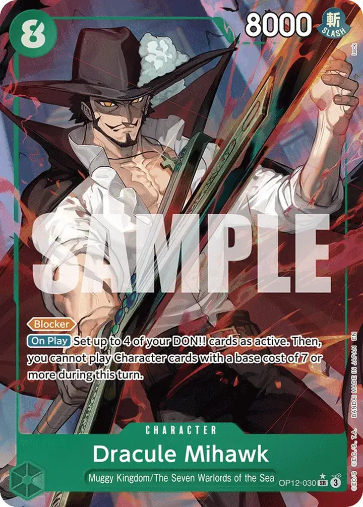 Dracule Mihawk (OP12-030) (V.2) Single: One Piece Legacy of the Master Einzelkarte