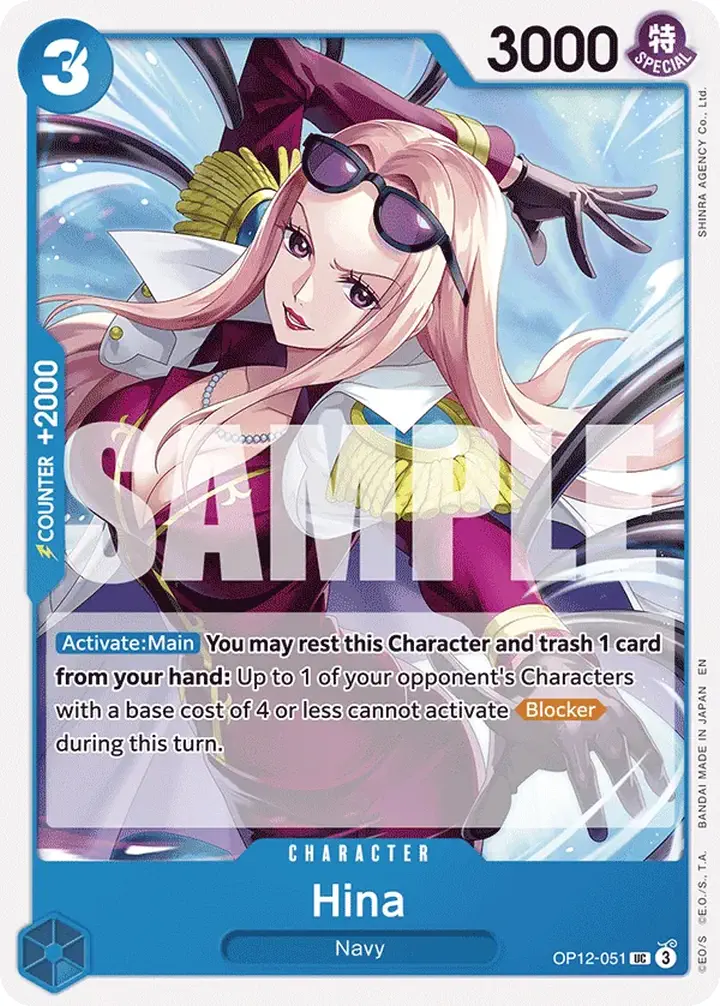 Hina (OP12-051) Single: One Piece Legacy of the Master Einzelkarte