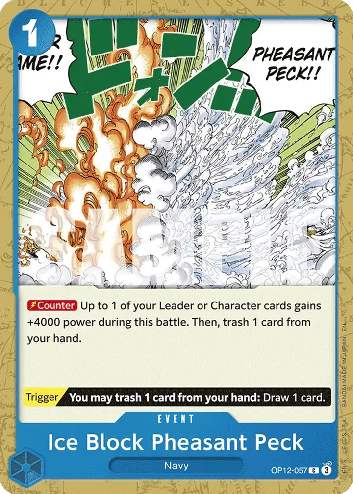 Ice Block Pheasant Peck (OP12-057) Single: One Piece Legacy of the Master Einzelkarte