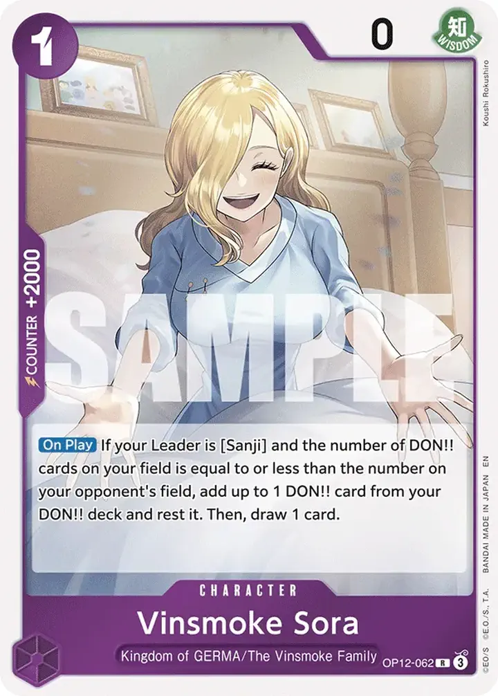 Vinsmoke Sora (OP12-062) Single: One Piece Legacy of the Master Einzelkarte