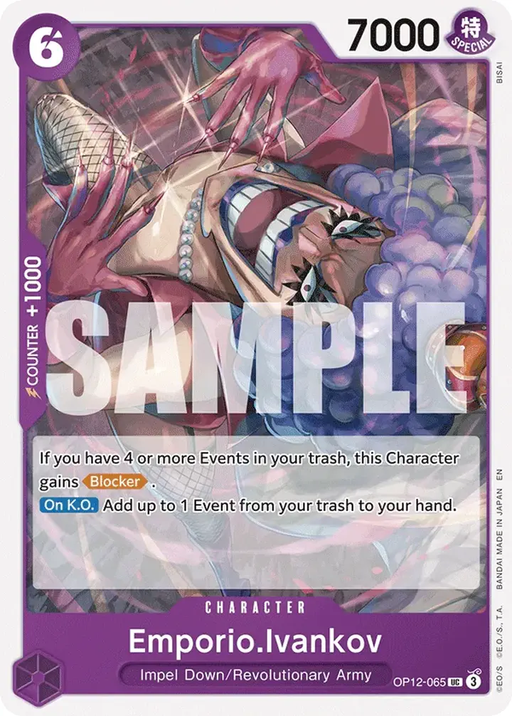 Emporio.Ivankov (OP12-065) Single: One Piece Legacy of the Master Einzelkarte
