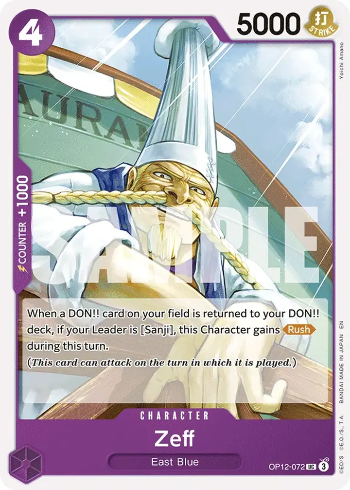 Zeff (OP12-072) Single: One Piece Legacy of the Master Einzelkarte