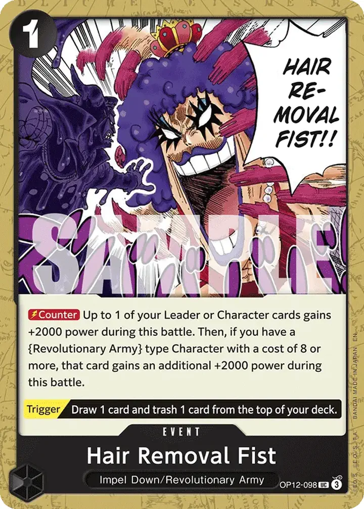 Hair Removal Fist (OP12-098) Single: One Piece Legacy of the Master Einzelkarte