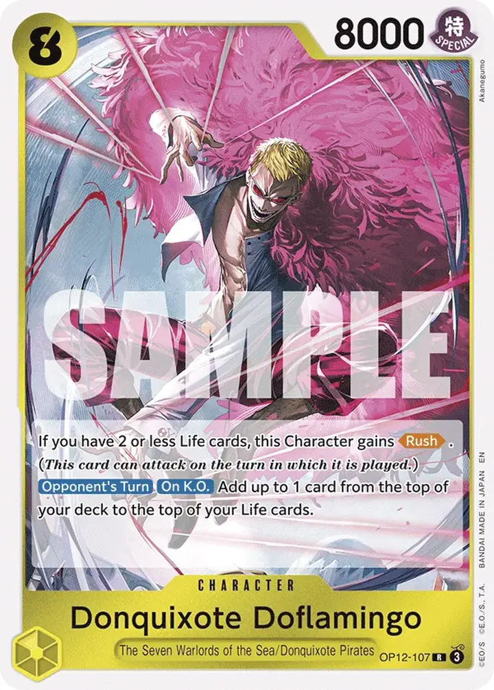 Donquixote Doflamingo (OP12-107) Single: One Piece Legacy of the Master Einzelkarte
