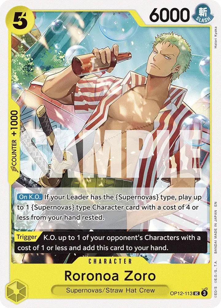 Roronoa Zoro (OP12-113) Single: One Piece Legacy of the Master Einzelkarte