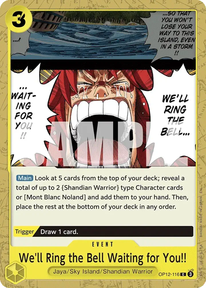 We'll Ring the Bell Waiting for You!! (OP12-116) Single: One Piece Legacy of the Master Einzelkarte