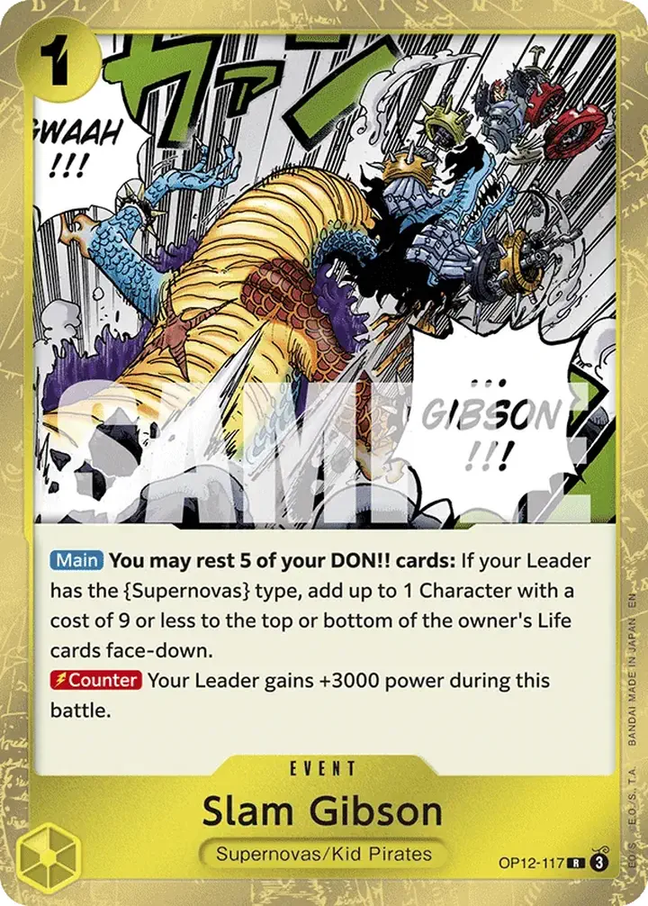 Slam Gibson (OP12-117) Single: One Piece Legacy of the Master Einzelkarte
