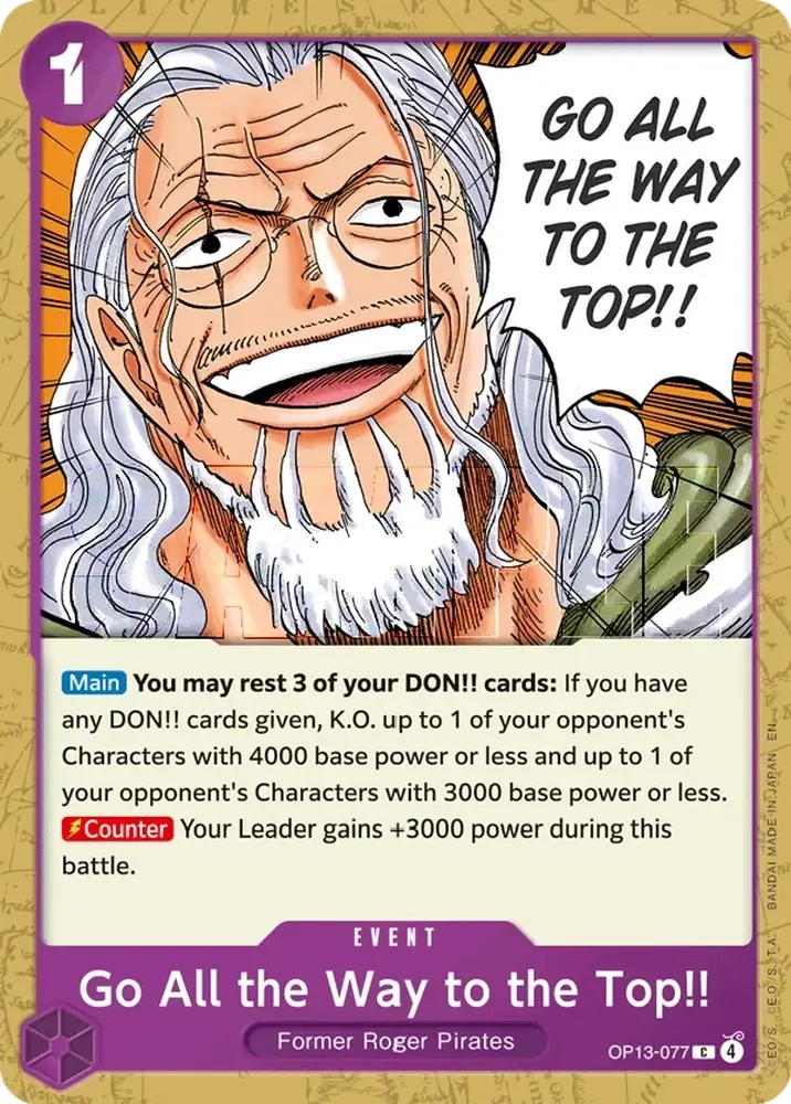 Go All the Way to the Top!! (OP13-077)