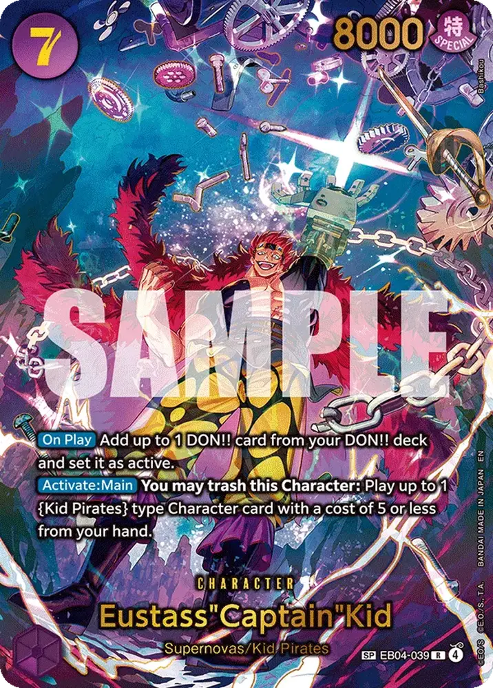 Eustass"Captain"Kid (EB04-039) (V.2) Single: One Piece The Azure Sea's Seven Einzelkarte