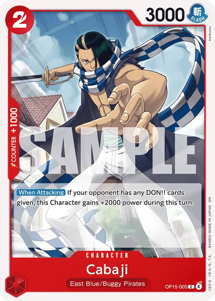 Cabaji (OP15-005) Single: One Piece Adventure on Kami’s Island Einzelkarte