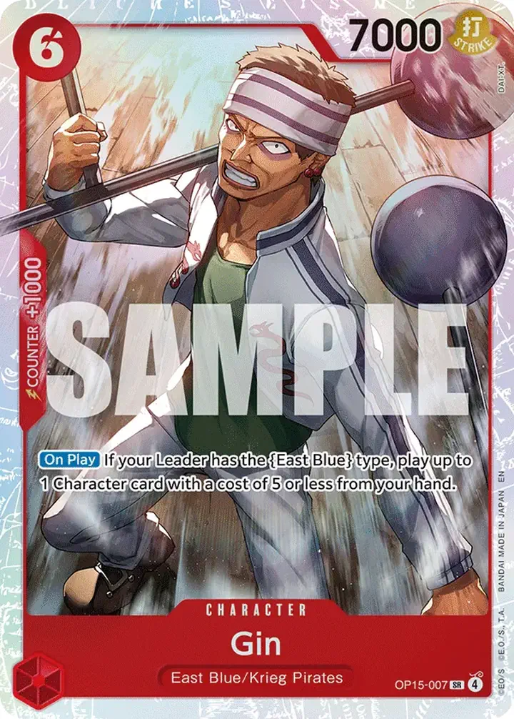 Gin (OP15-007) (V.1) Single: One Piece Adventure on Kami’s Island Einzelkarte