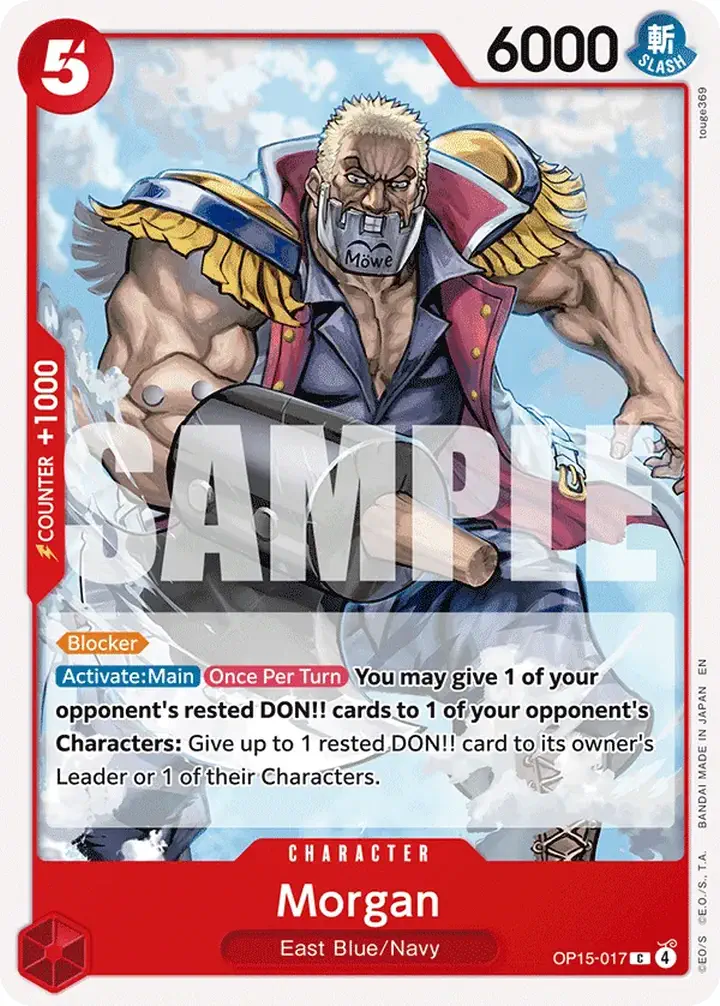 Morgan (OP15-017) Single: One Piece Adventure on Kami’s Island Einzelkarte