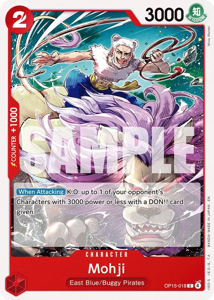 Mohji (OP15-018) Single: One Piece Adventure on Kami’s Island Einzelkarte
