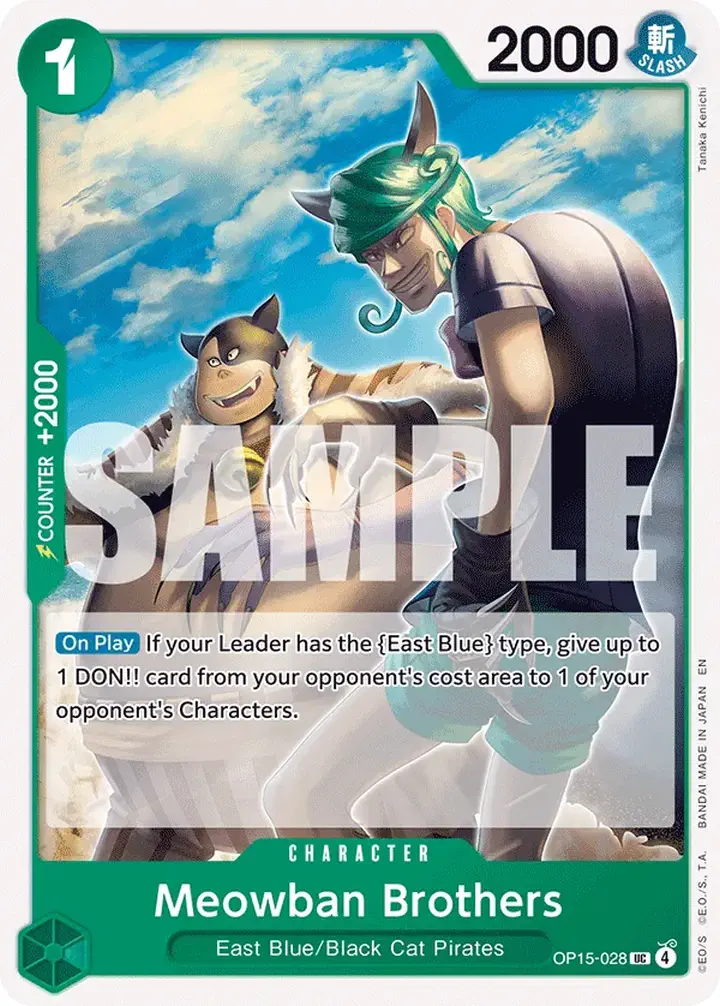 Meowban Brothers (OP15-028) Single: One Piece Adventure on Kami’s Island Einzelkarte