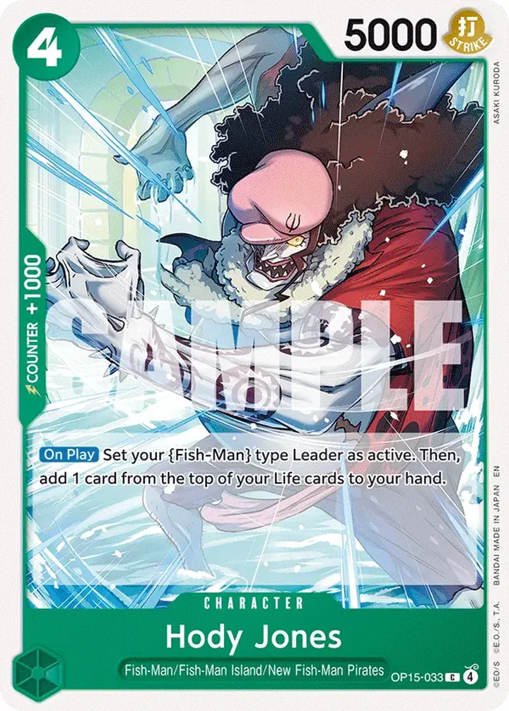 Hody Jones (OP15-033) Single: One Piece Adventure on Kami’s Island Einzelkarte