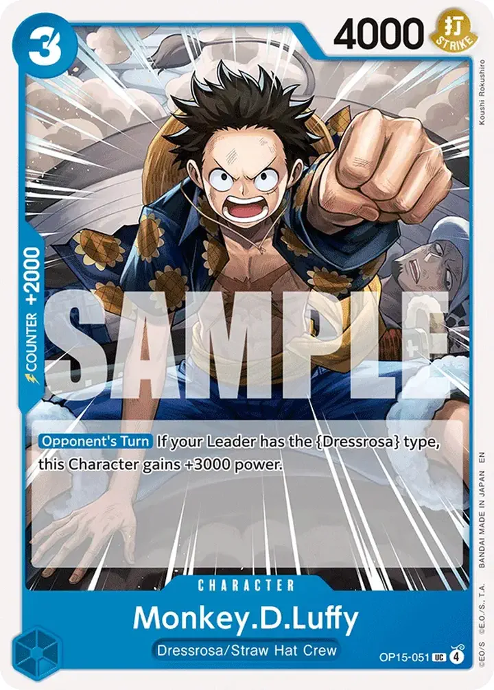 Monkey.D.Luffy (OP15-051) Single: One Piece Adventure on Kami’s Island Einzelkarte
