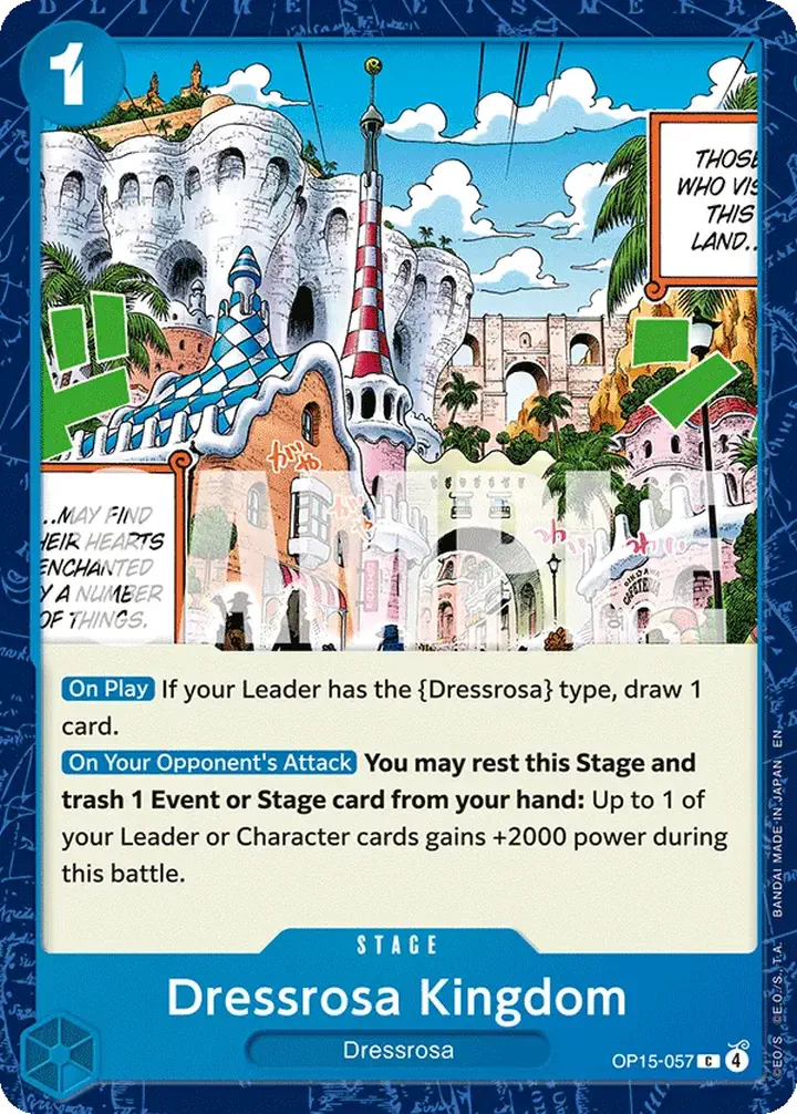 Dressrosa Kingdom (OP15-057) Single: One Piece Adventure on Kami’s Island Einzelkarte