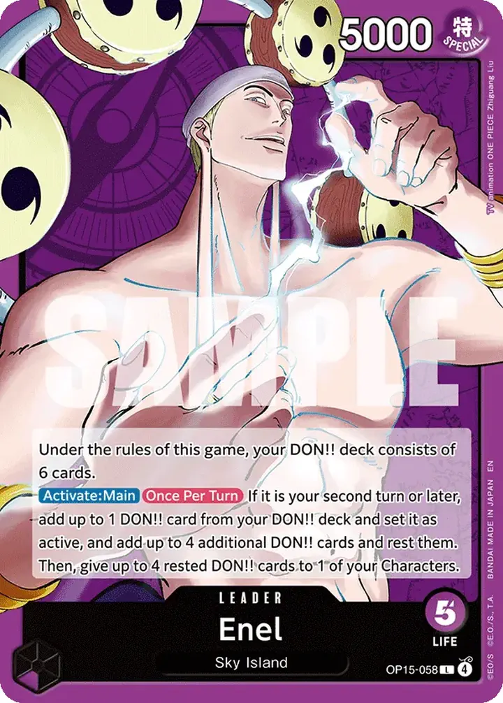 Enel (OP15-058) (V.1) Single: One Piece Adventure on Kami’s Island Einzelkarte