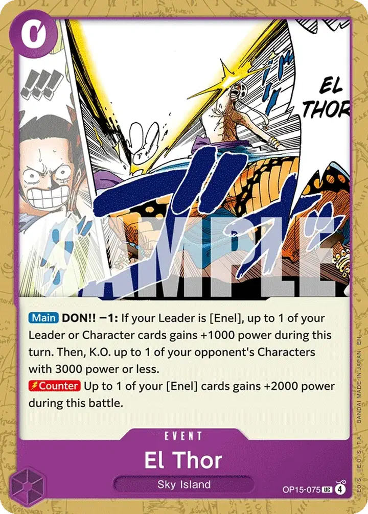 El Thor (OP15-075) Single: One Piece Adventure on Kami’s Island Einzelkarte