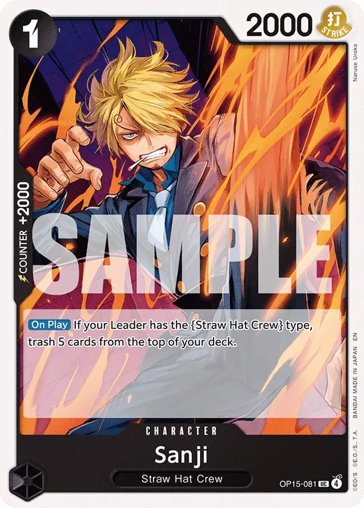 Sanji (OP15-081) Single: One Piece Adventure on Kami’s Island Einzelkarte