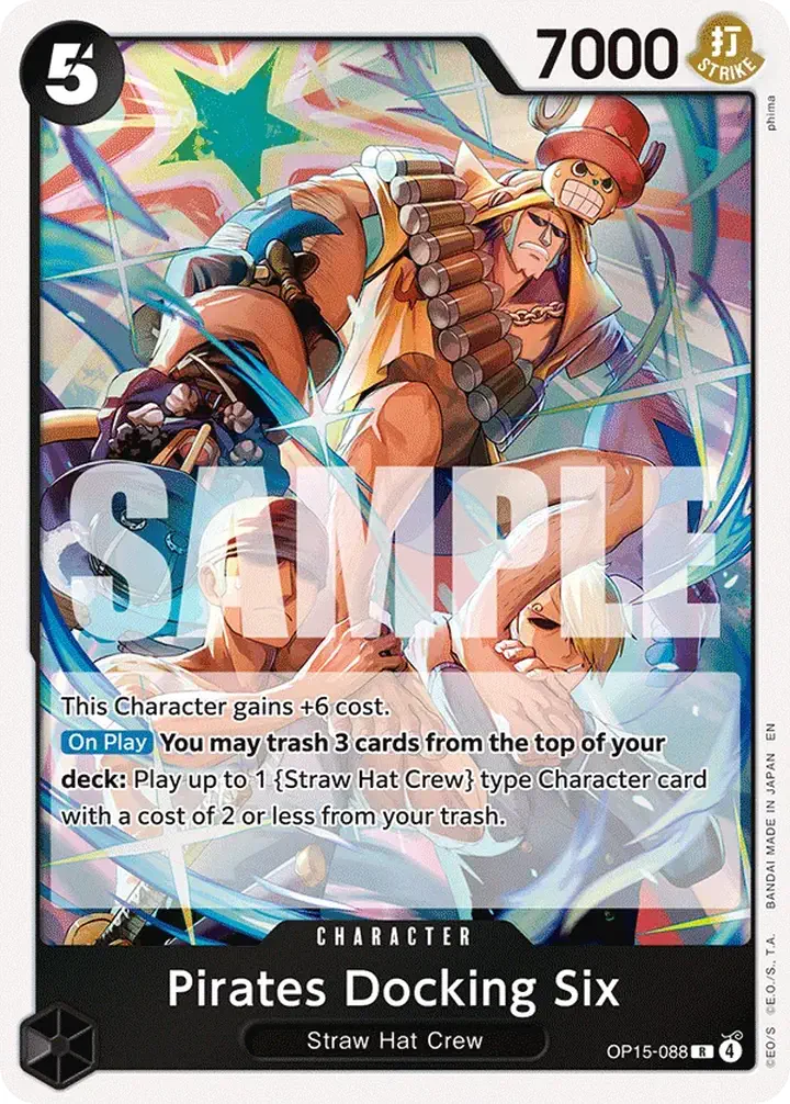 Pirates Docking Six (OP15-088) Single: One Piece Adventure on Kami’s Island Einzelkarte