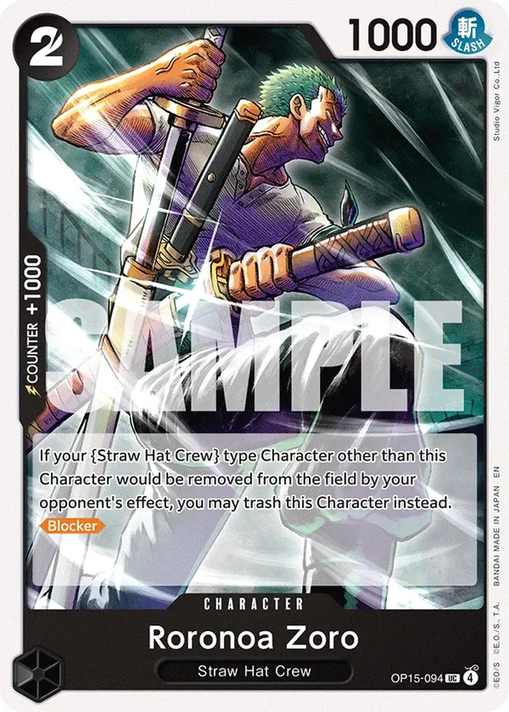 Roronoa Zoro (OP15-094) Single: One Piece Adventure on Kami’s Island Einzelkarte