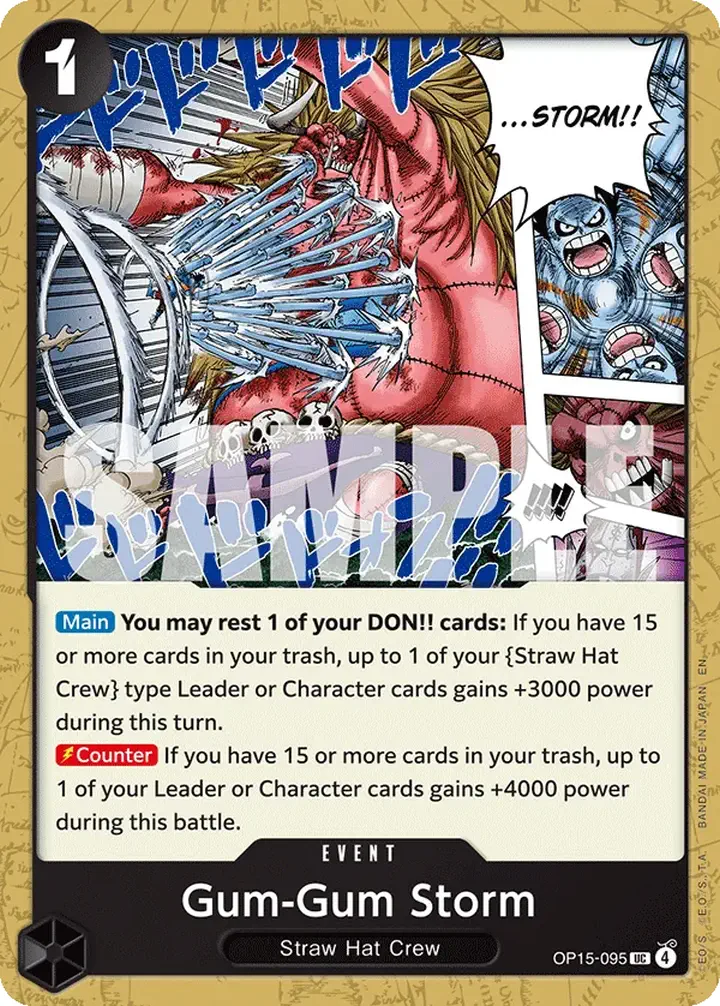 Gum-Gum Storm (OP15-095) Single: One Piece Adventure on Kami’s Island Einzelkarte