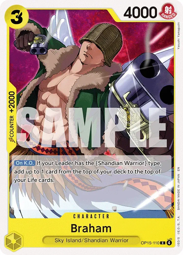 Braham (OP15-110) Single: One Piece Adventure on Kami’s Island Einzelkarte