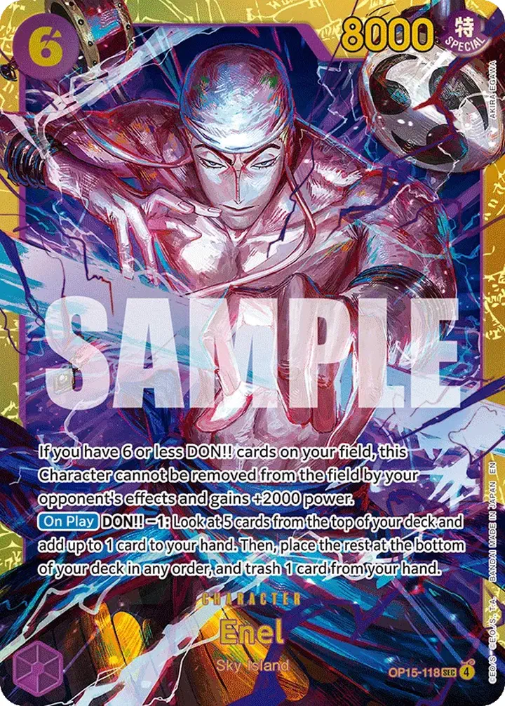 Enel (OP15-118) (V.1) Single: One Piece Adventure on Kami’s Island Einzelkarte