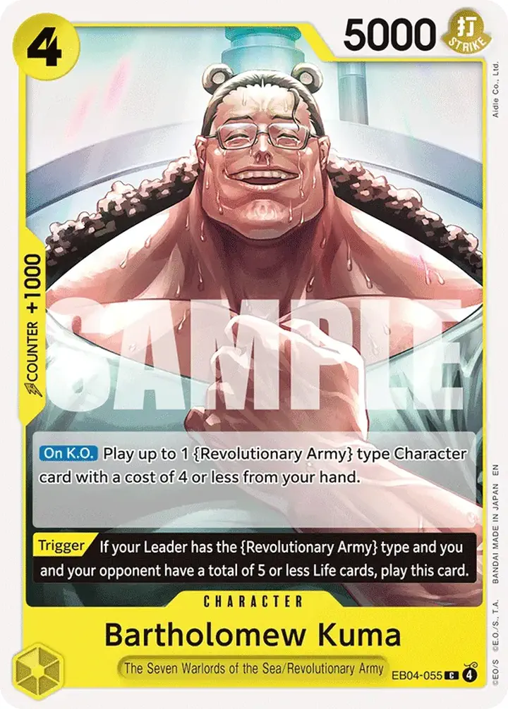 Bartholomew Kuma (EB04-055) Single: One Piece Adventure on Kami’s Island Einzelkarte