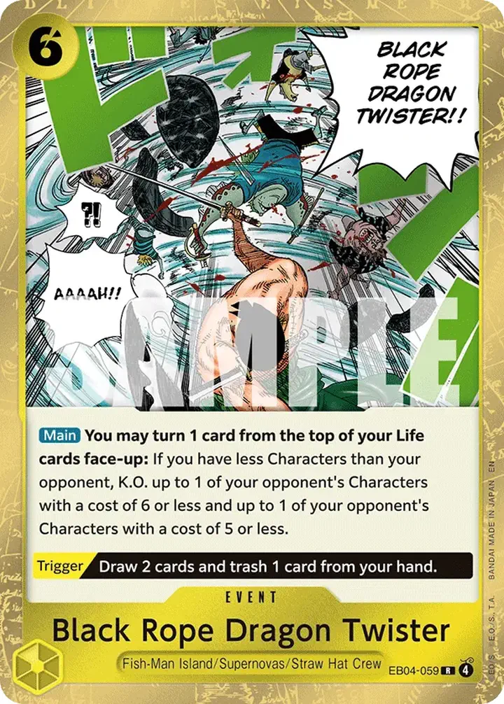 Black Rope Dragon Twister (EB04-059) Single: One Piece Adventure on Kami’s Island Einzelkarte