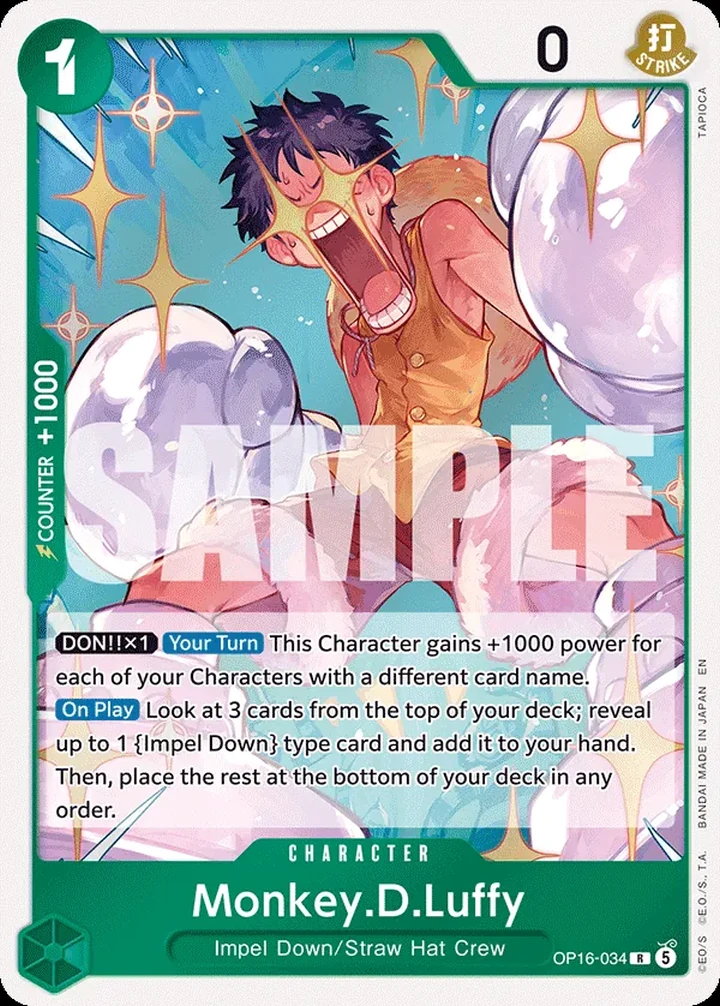 Monkey.D.Luffy (OP16-034) (V.1)