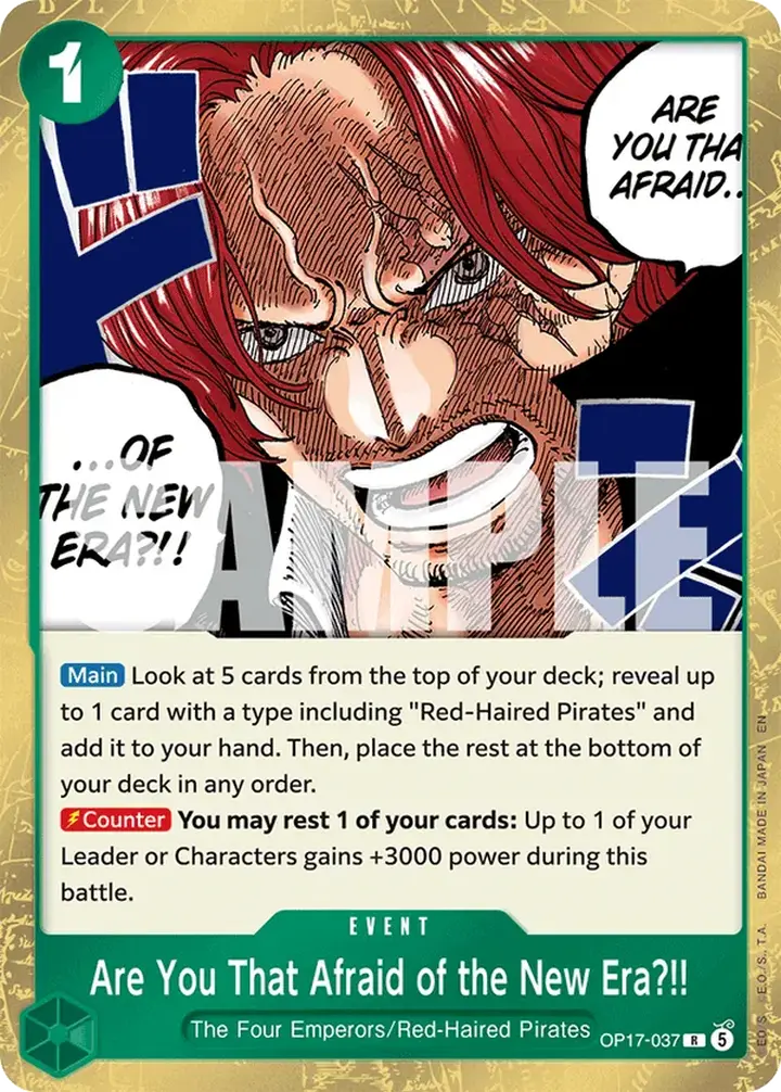 Are You That Afraid of the New Era?!! (OP17-037) (V.1)