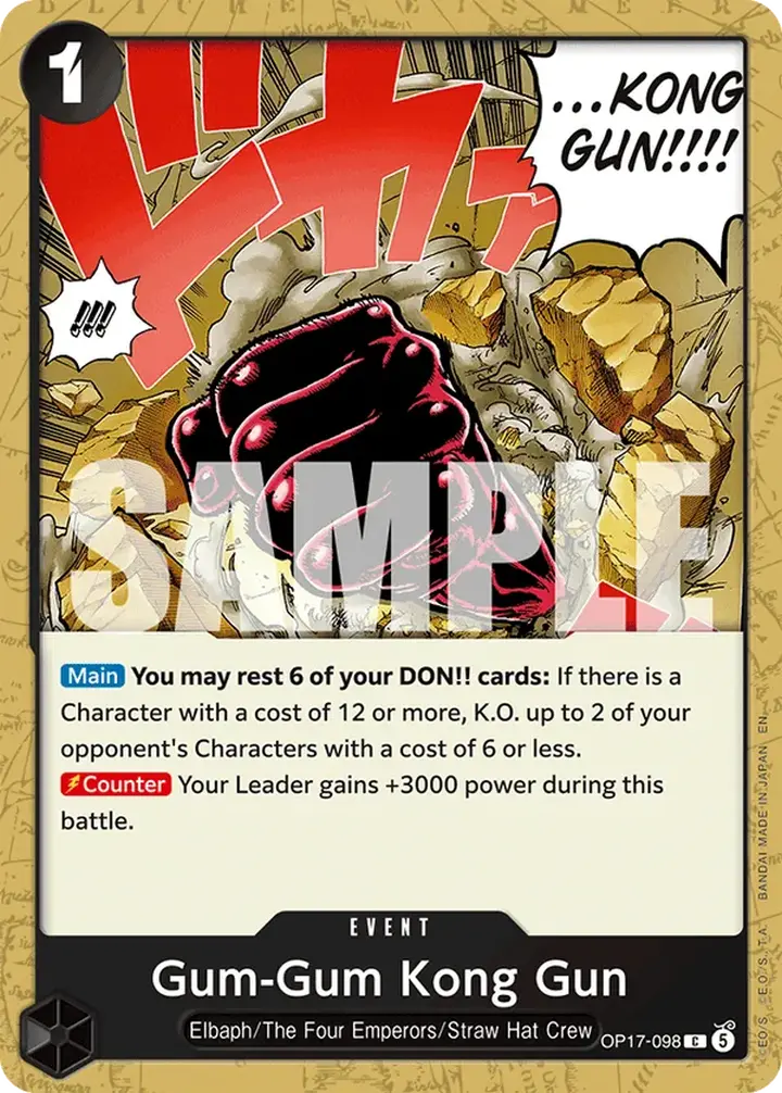 Gum-Gum Kong Gun (OP17-098)
