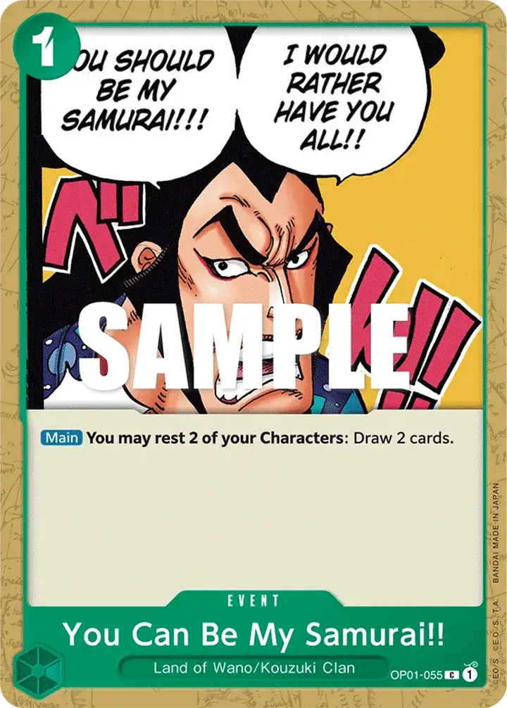 You Can Be My Samurai!! (OP01-055) (V.1)