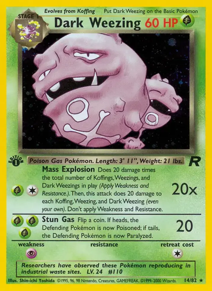 Dark Weezing  Single: Pokemon Team Rocket Einzelkarte