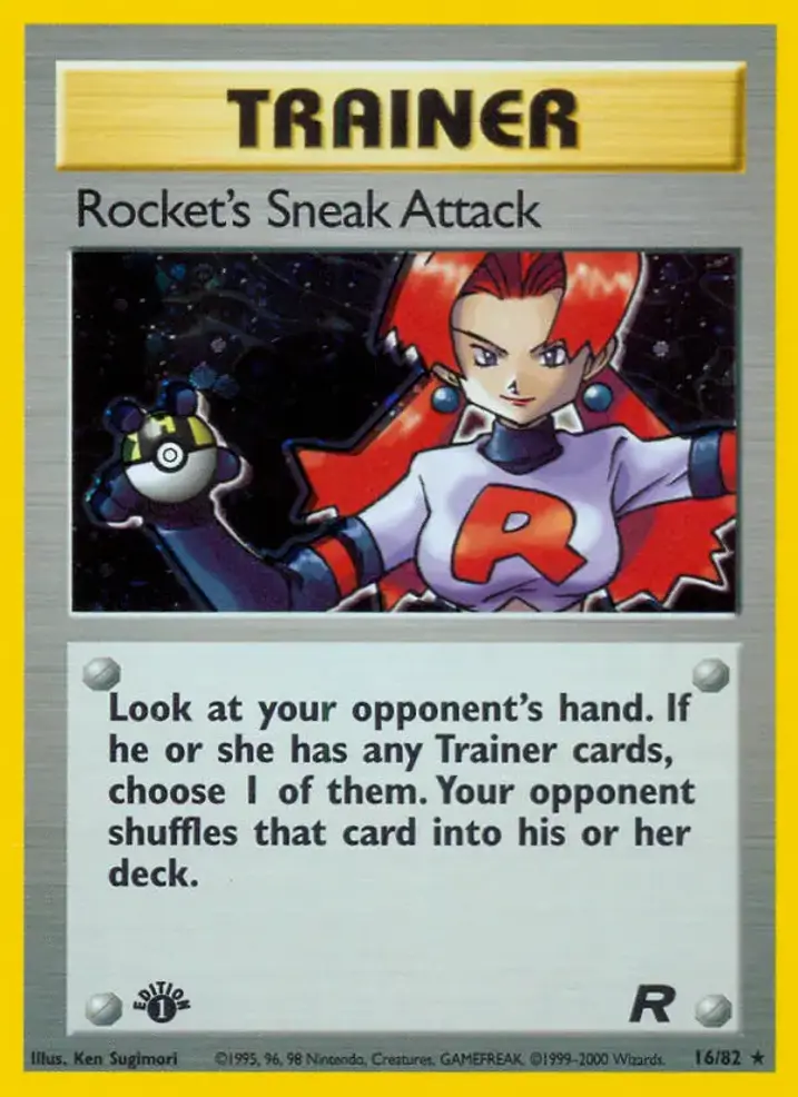 Rocket's Sneak Attack Single: Pokemon Team Rocket Einzelkarte